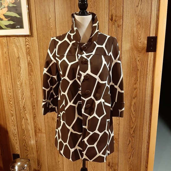 INC International Concepts Jackets & Blazers - INC Giraffe-Print Coat